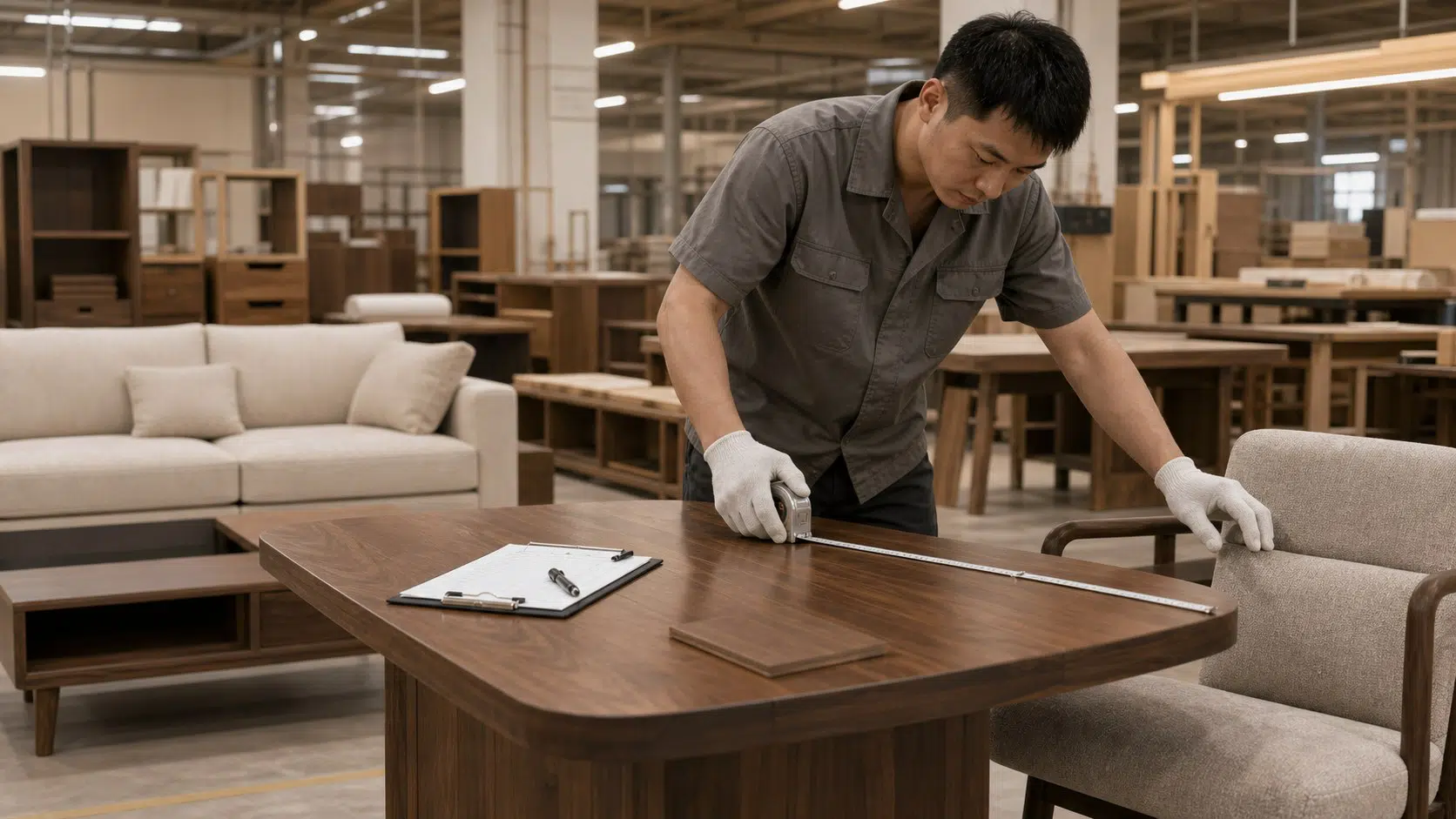 packing labels for builder furniture